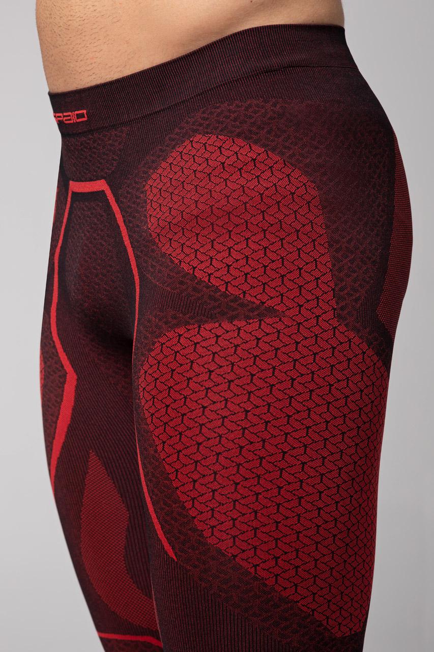 Spaio SPAIO LEGGINS TERMOATTIVI "ADRENALINE" UOMO NERO/ROSSO 2025