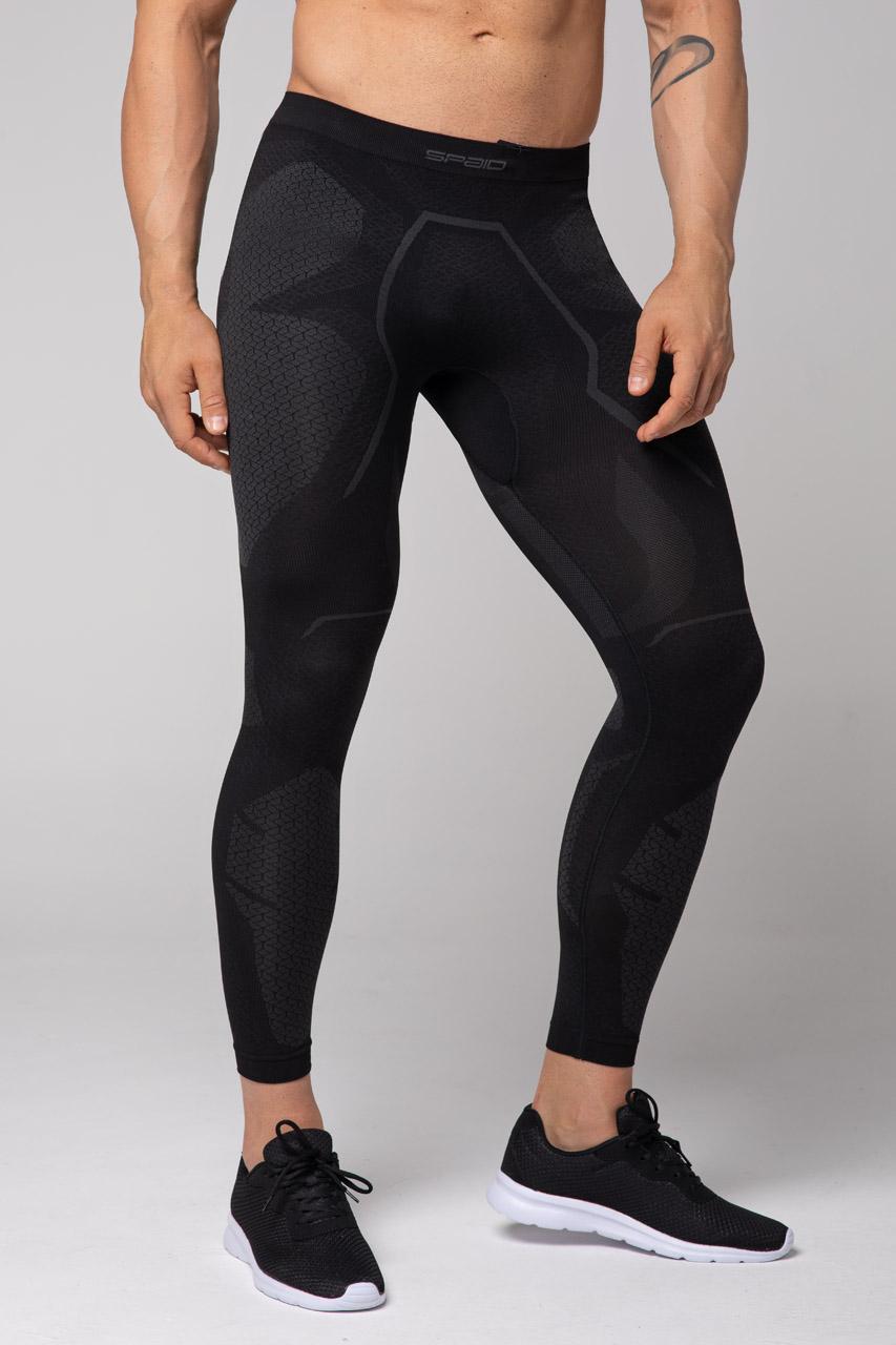 Spaio SPAIO LEGGINS TERMOATTIVI "ADRENALINE" UOMO NERO/GRIGIO Italy