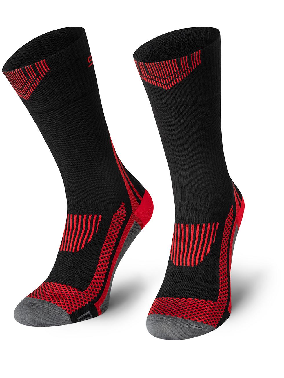 Spaio SPAIO Calze da trekking a compressione TACTICAL BLACK/RED Outlet