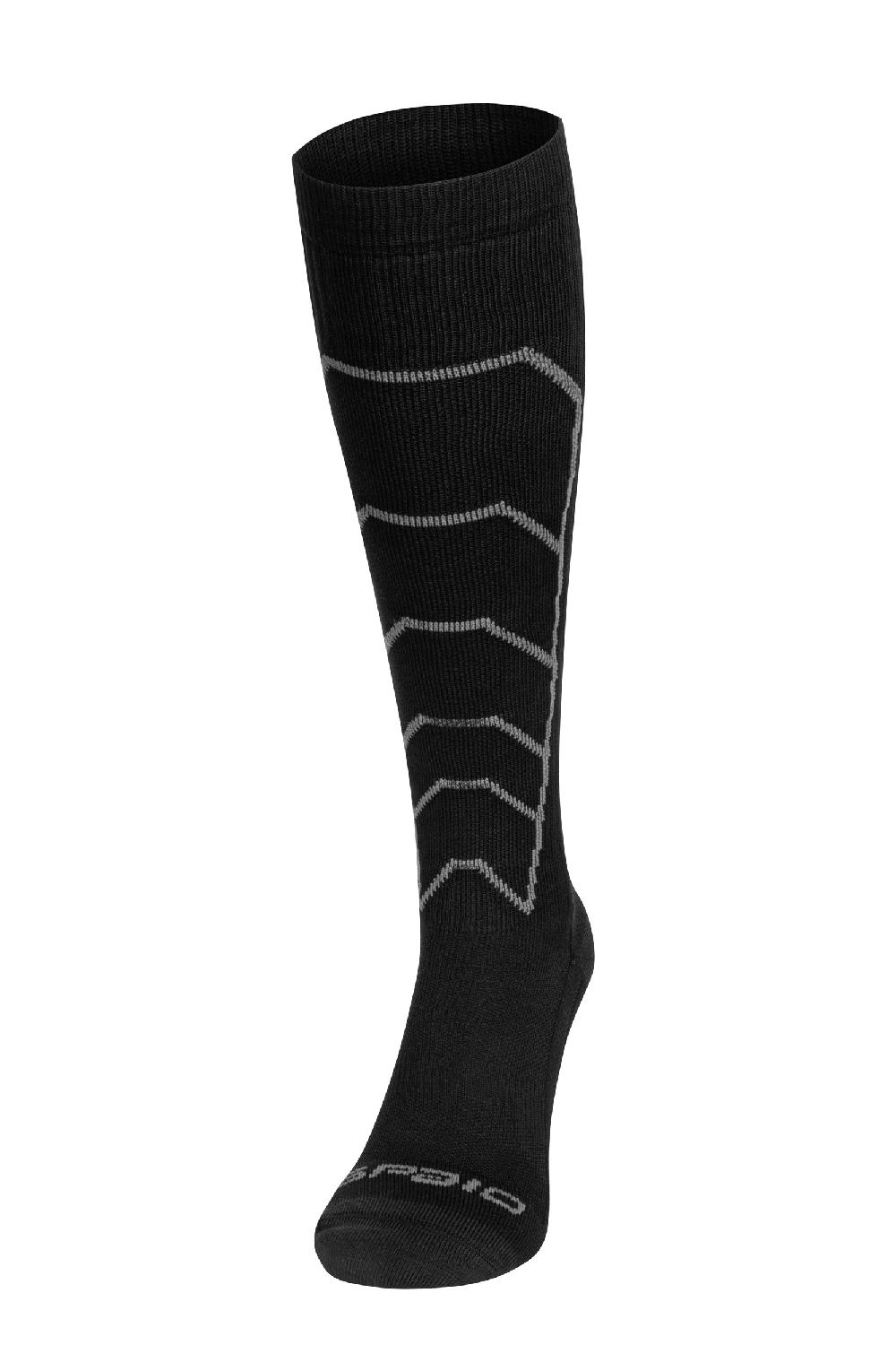 Spaio CALZE LUNGHE A COMPRESSIONE "RAPID" NERO/GRIGIO In Linea