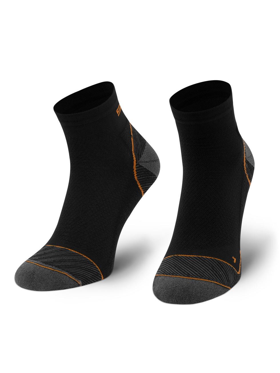 Spaio SPAIO CALZINI DA CORSA RUNNING 03 BLACK/ORANGE Vendita