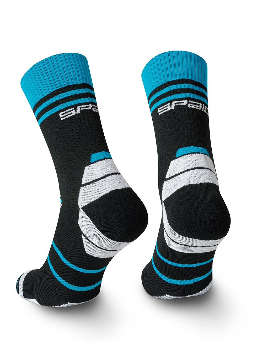 Spaio SPAIO CALZINI DA CORSA POWERFUL BLACK/WHITE/BLUE Acquista Ora