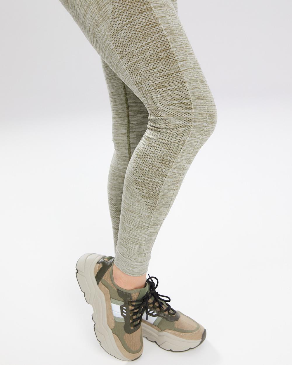 Spaio SPAIO LEGGINSY MELANGE KHAKI Negozio