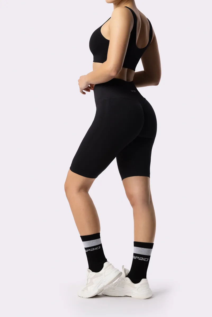 Spaio SPAIO ADAPT BIKER SHORTS BLACK BLACK Qualità