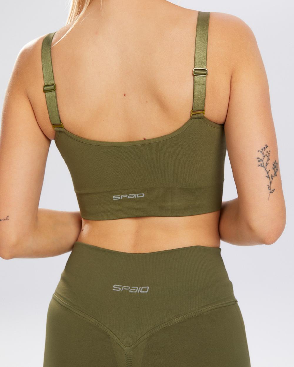 Spaio SPAIO REGGISENO SPORTIVO FLEX KHAKI Consegna Veloce