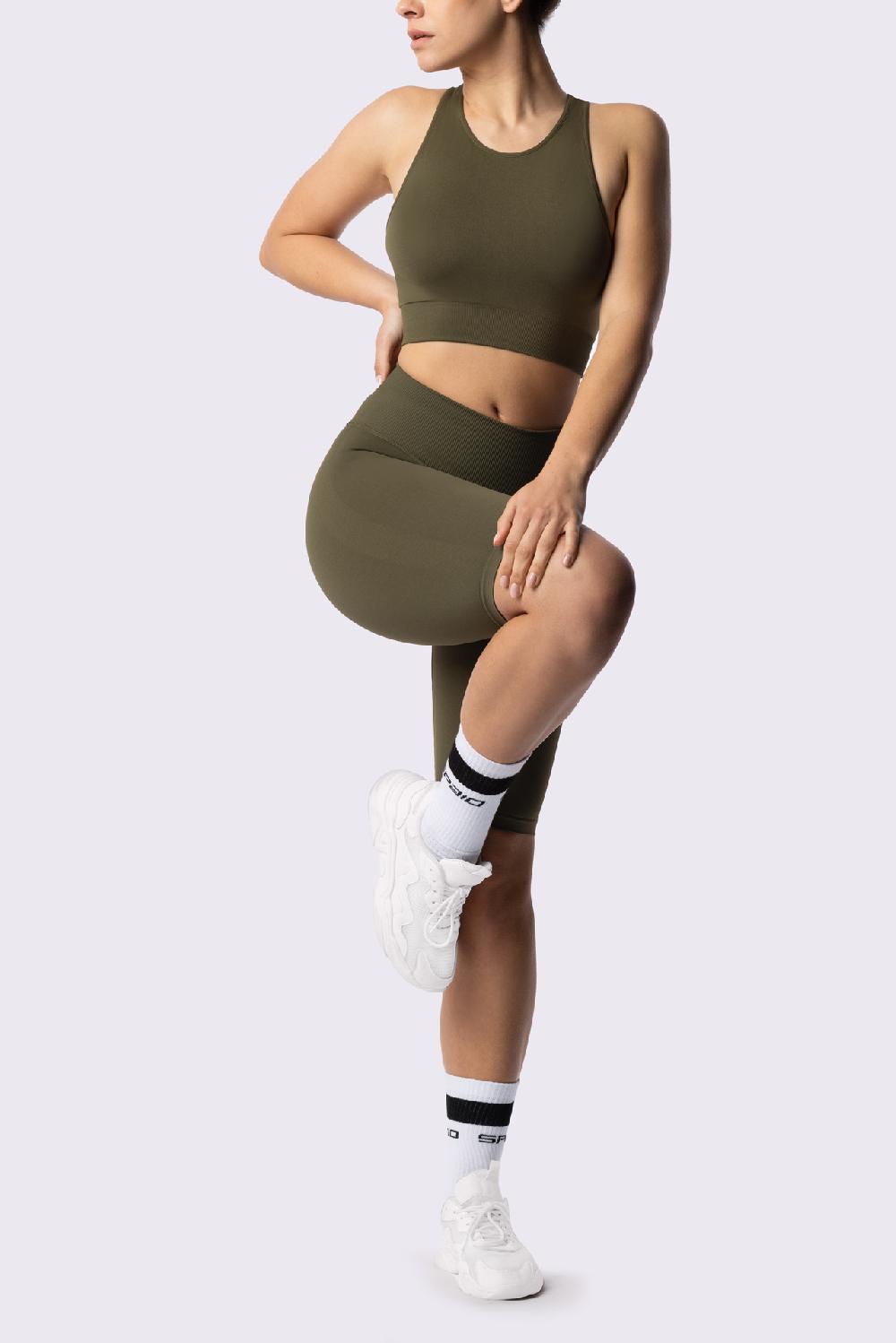 Spaio SPAIO REGGISENO SPORTIVO PERFORMANCE KHAKI Promozione Limitata
