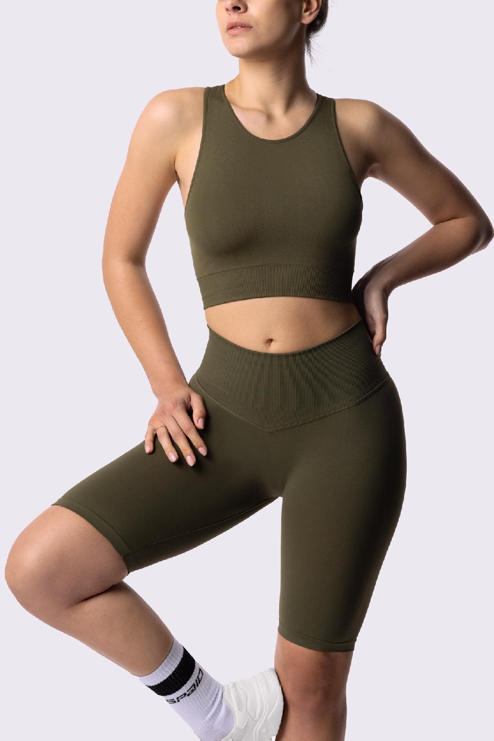 Spaio SPAIO REGGISENO SPORTIVO PERFORMANCE KHAKI Promozione Limitata