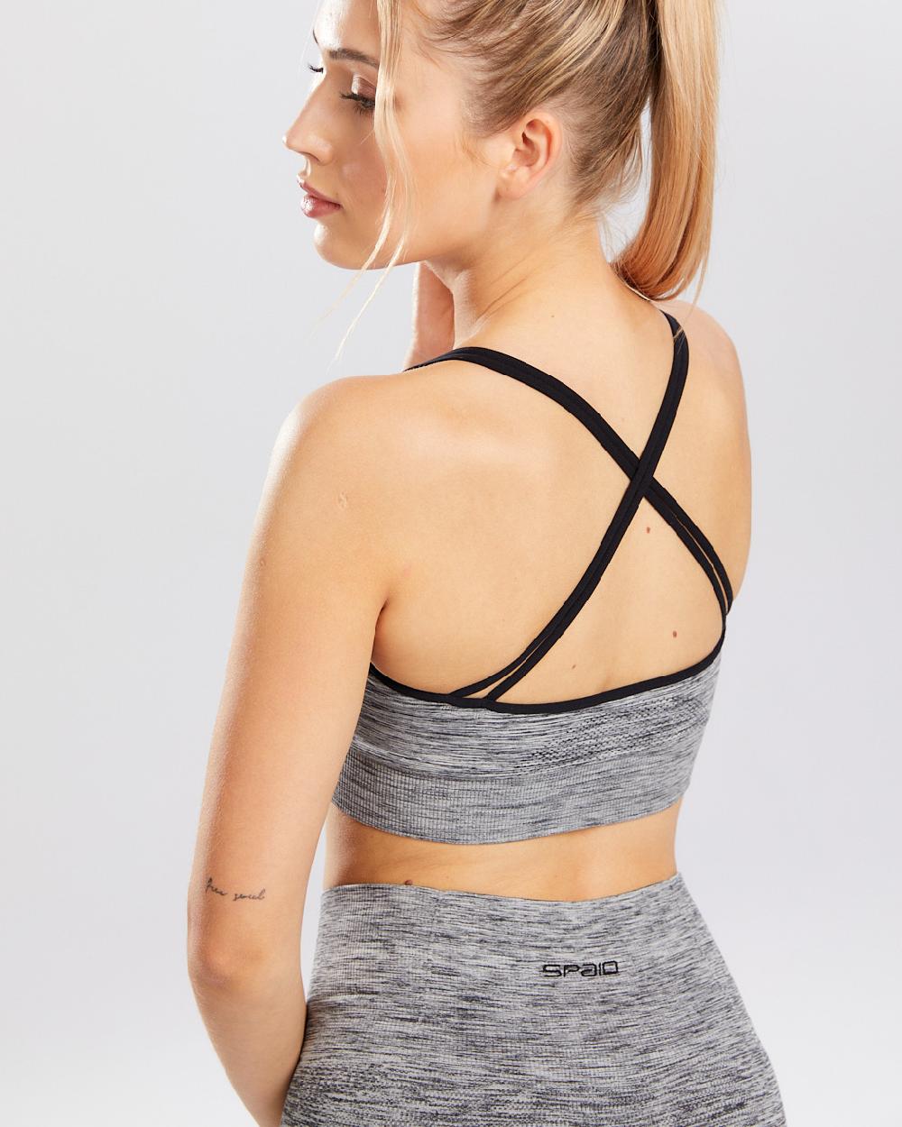 Spaio SPAIO REGGISENO SPORTIVO MELANGE GREY Vendite Flash
