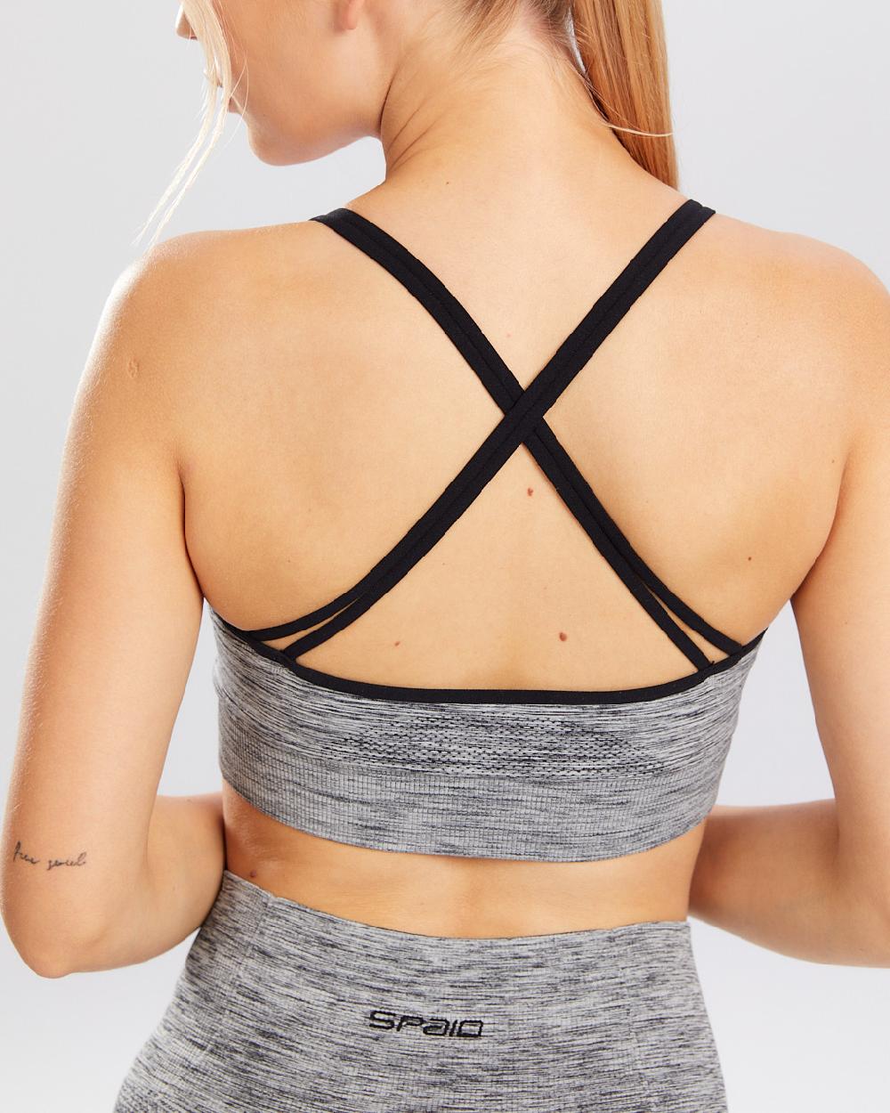 Spaio SPAIO REGGISENO SPORTIVO MELANGE GREY Vendite Flash