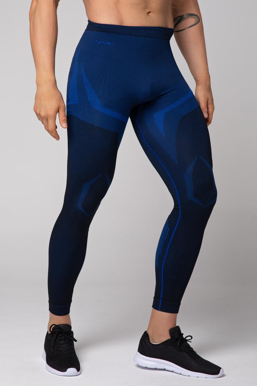 Spaio SPAIO LEGGINGS TERMOATTIVI "CONFIDENCE" NERO/ROYAL BLUE Pezzi Unici