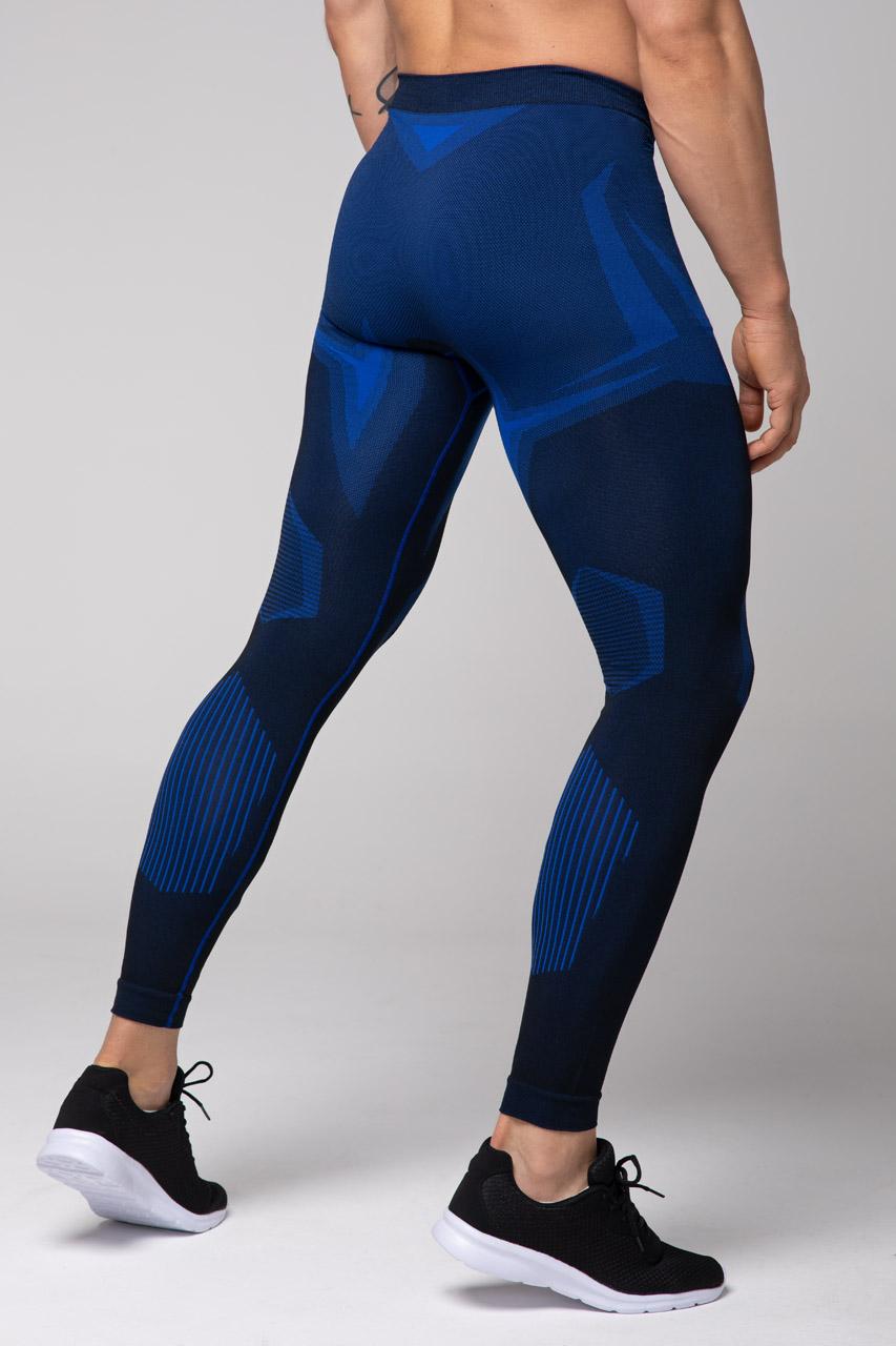 Spaio SPAIO LEGGINGS TERMOATTIVI "CONFIDENCE" NERO/ROYAL BLUE Pezzi Unici