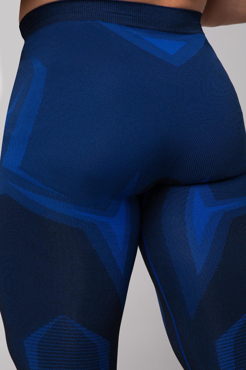 Spaio SPAIO LEGGINGS TERMOATTIVI "CONFIDENCE" NERO/ROYAL BLUE Pezzi Unici