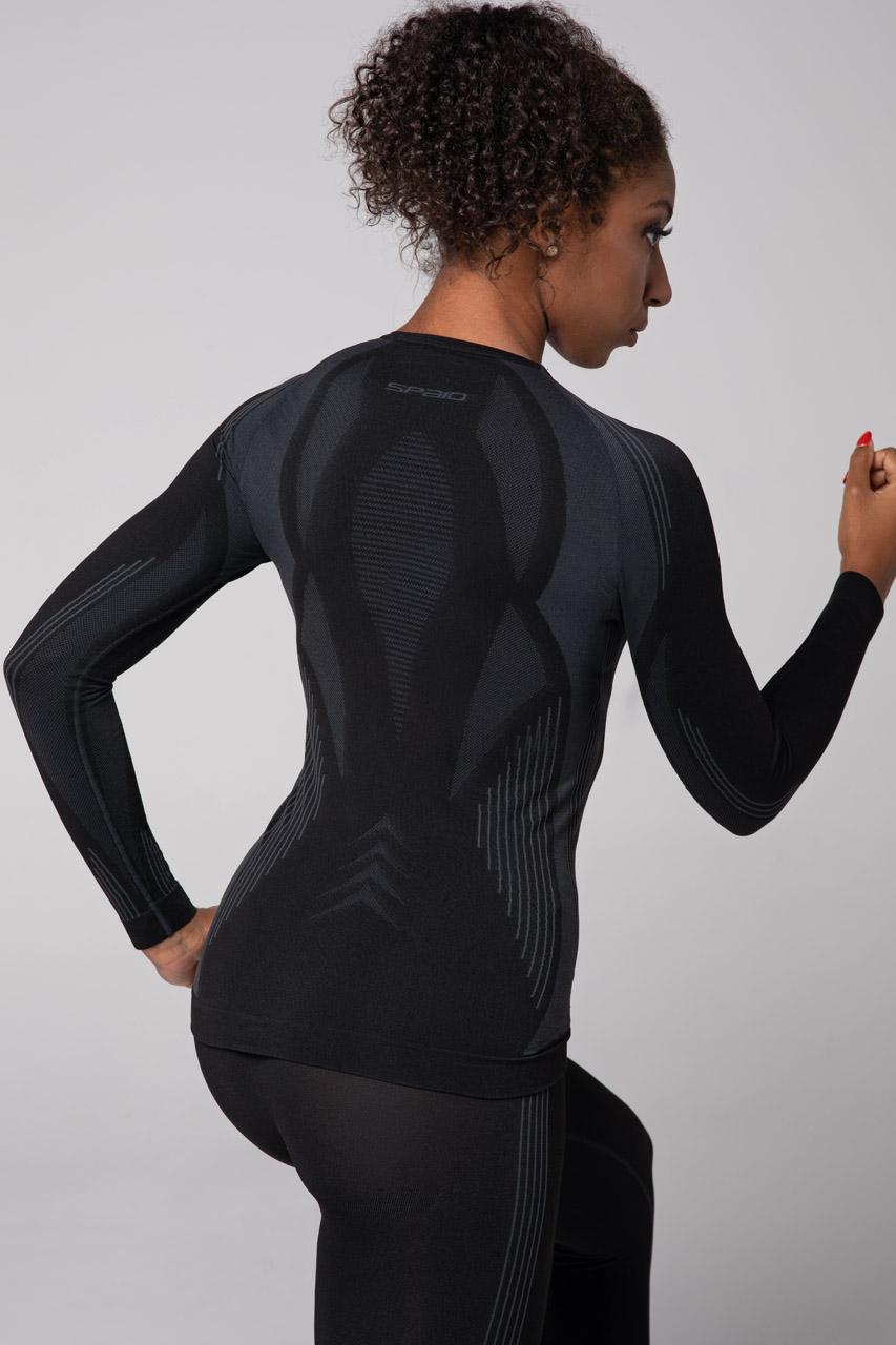 Spaio SPAIO MAGLIA M/L TERMOATTIVA POWERFUL NERO/GRIGIO Economico