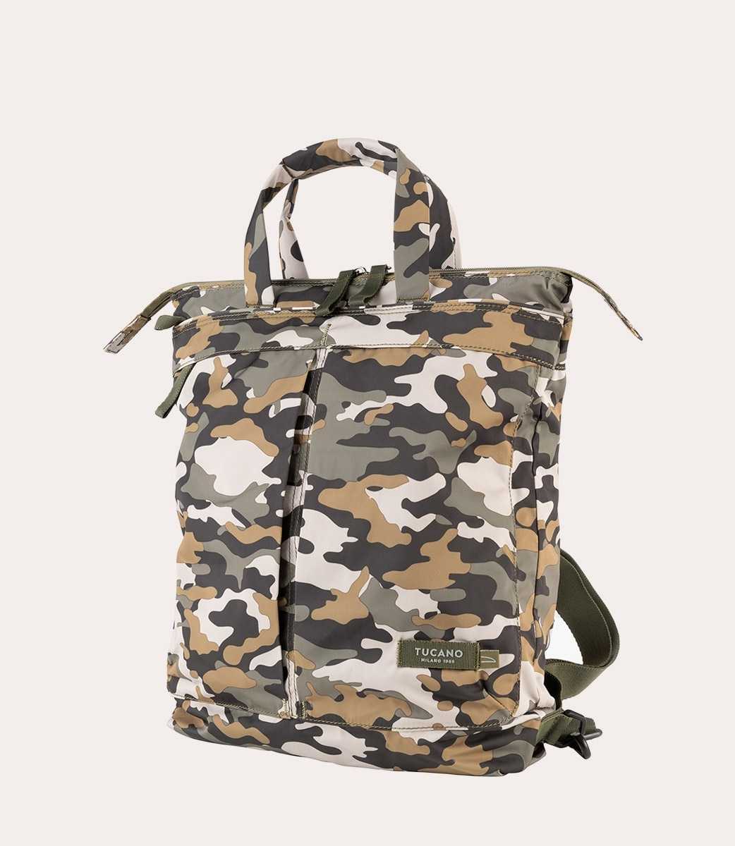 Tucano Shopper zainabile in materiale riciclato dalla plastica Sottocosto