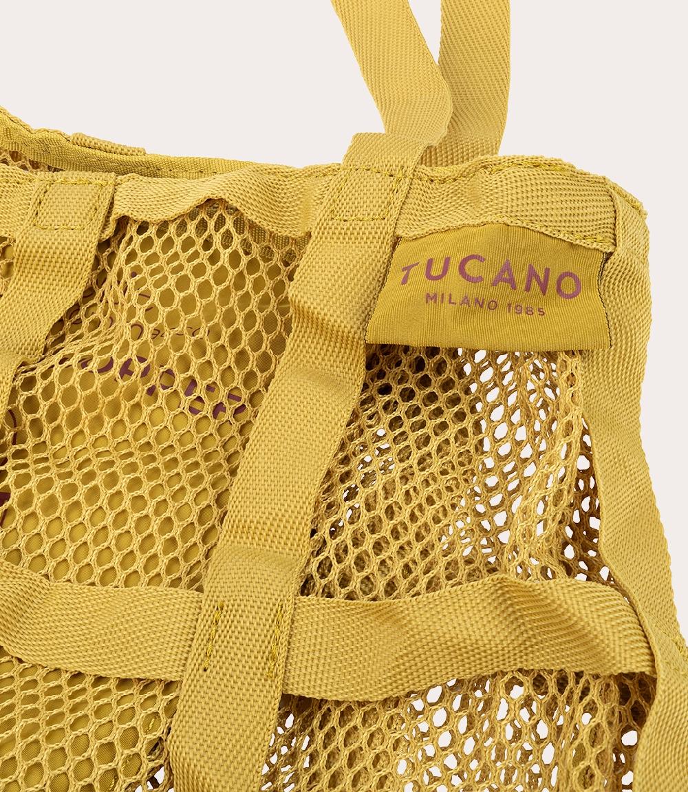 Tucano Borsa shopper pieghevole in rete ottenuta dalla plastica riciclata Sconto