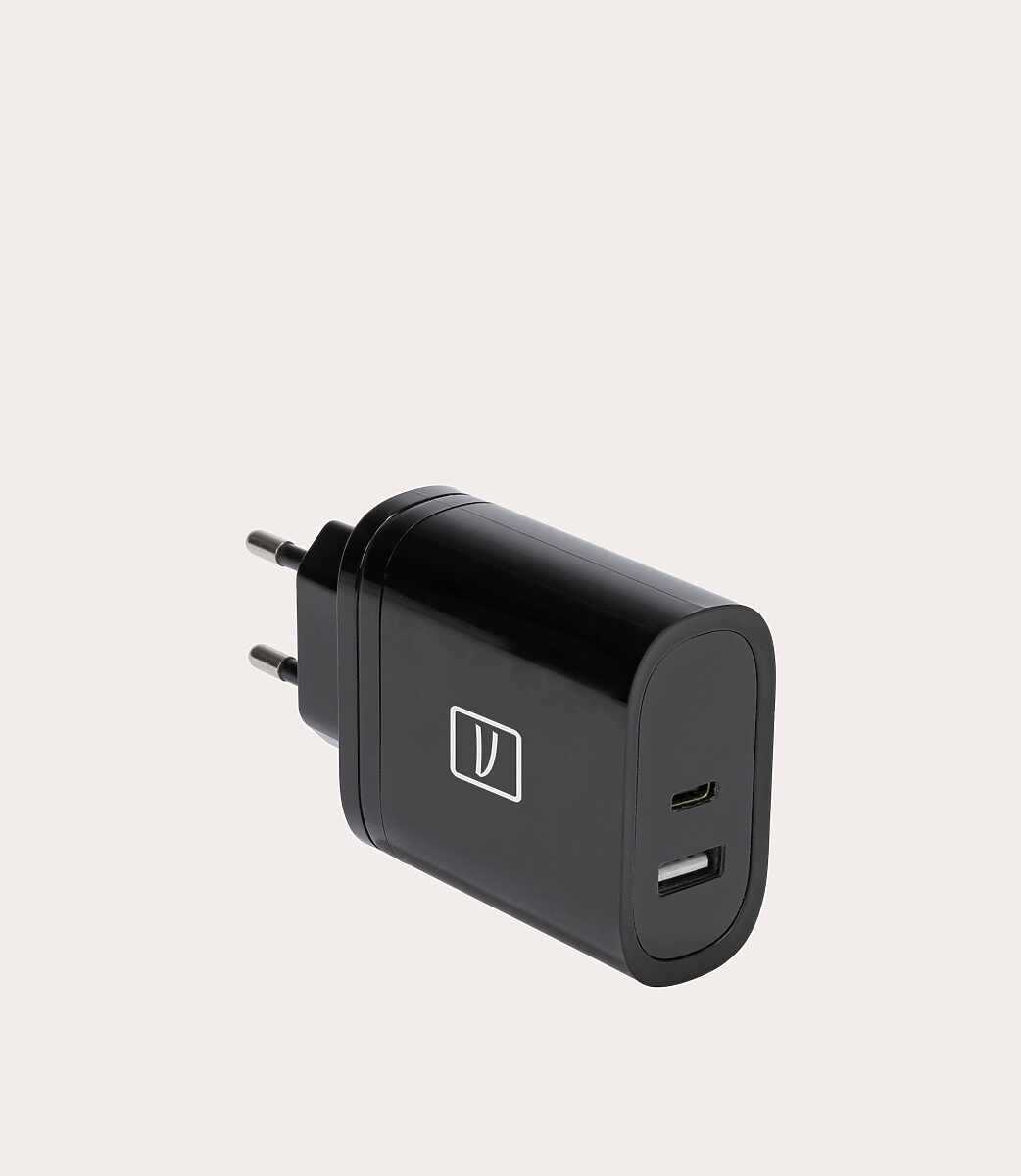 Tucano Doppio caricabatteria da parete USB-A/USB-C GaN da 65W Vendita Calda