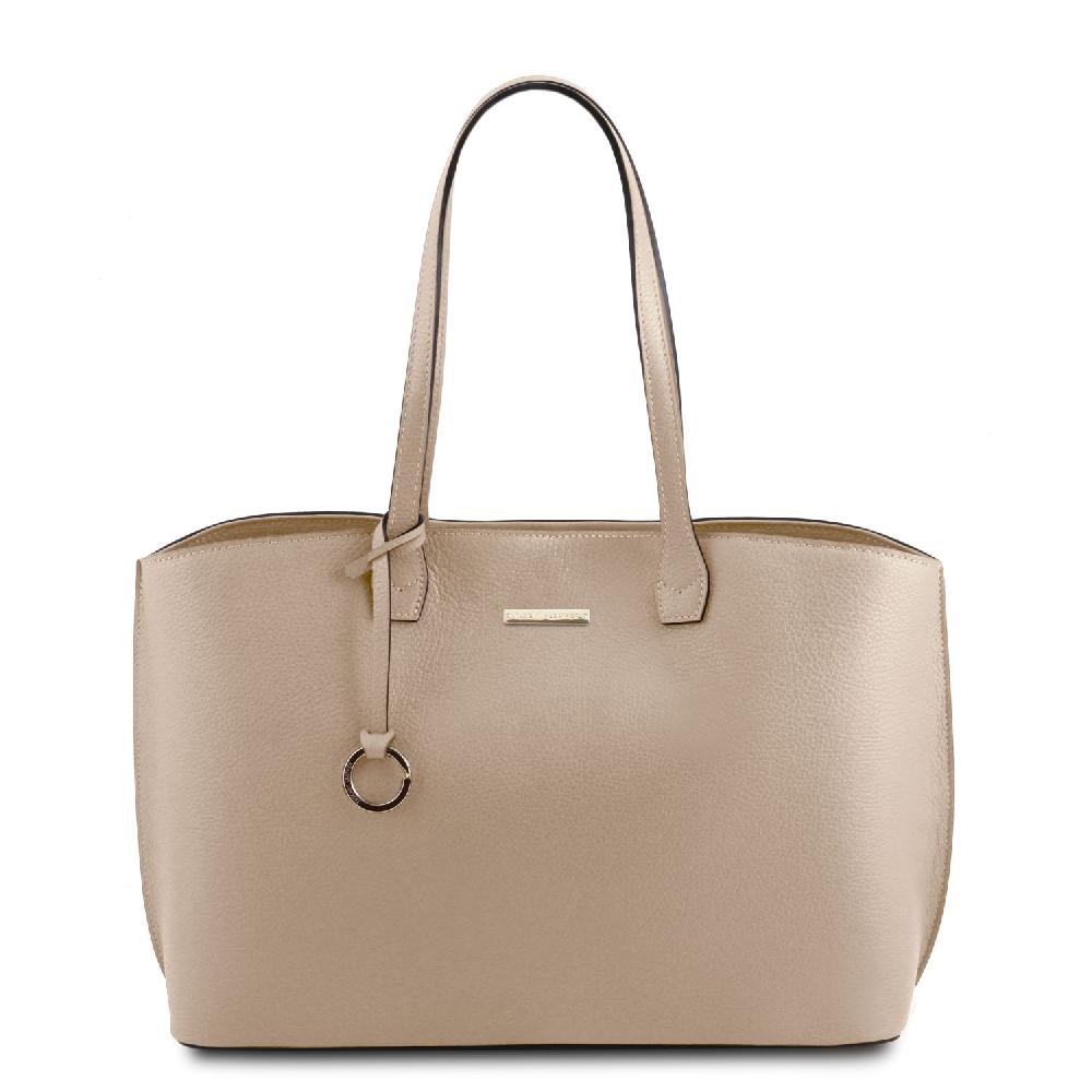 Tuscany Leather Leather Shopping bag Consegna Veloce