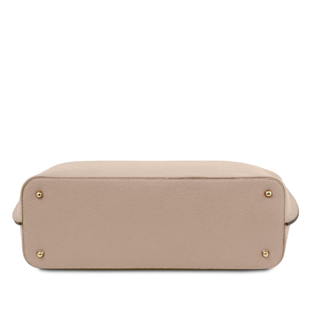 Tuscany Leather Leather Shopping bag Consegna Veloce