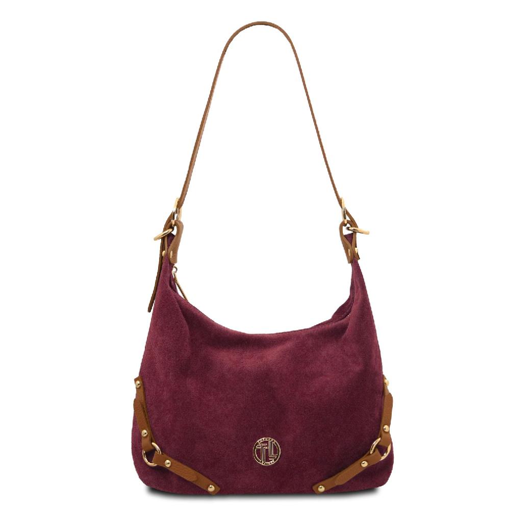 Tuscany Leather Suede Leather Shoulder bag Vendita