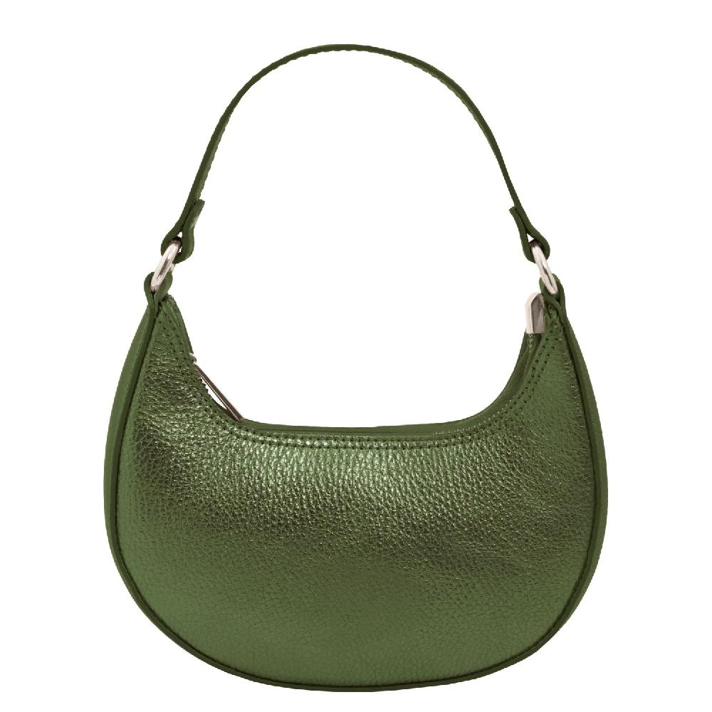 Tuscany Leather Metallic Leather Handbag With Chain Strap Qualità Garantita