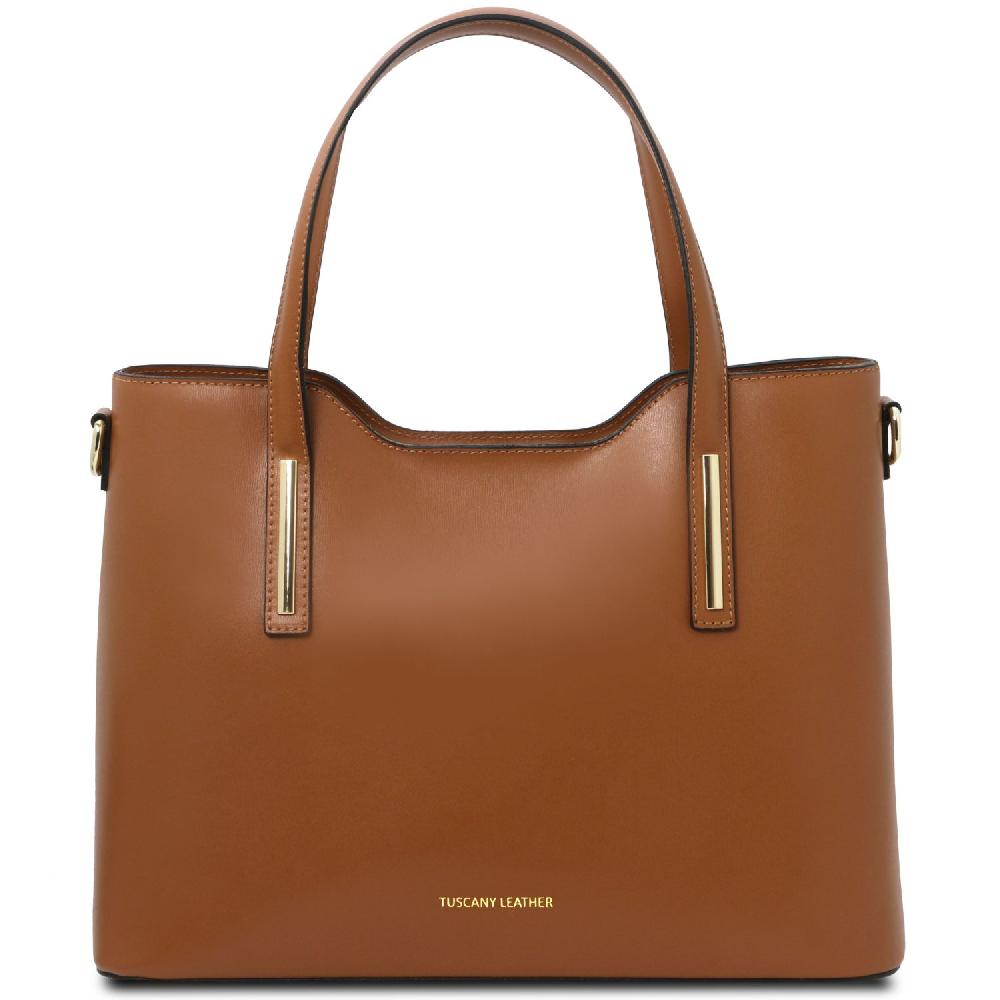 Tuscany Leather Shopping Tasche aus Leder In Linea