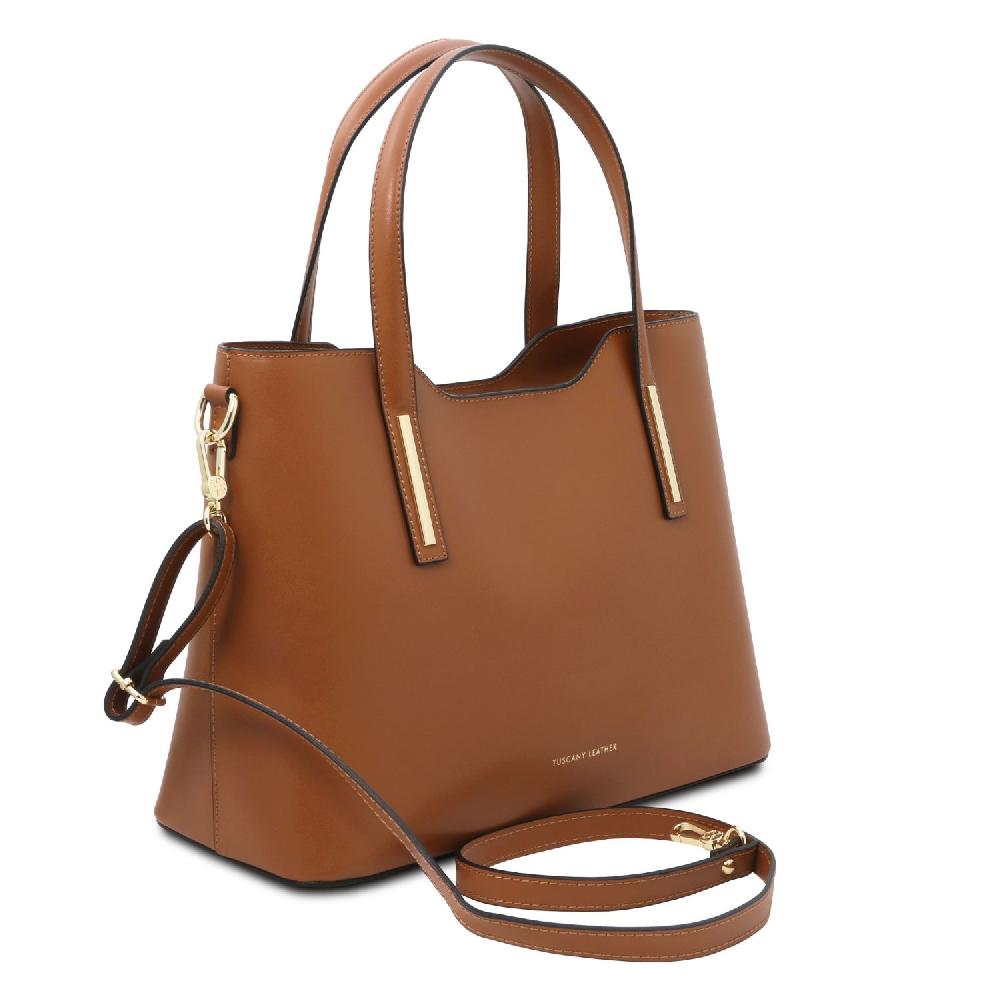 Tuscany Leather Shopping Tasche aus Leder In Linea