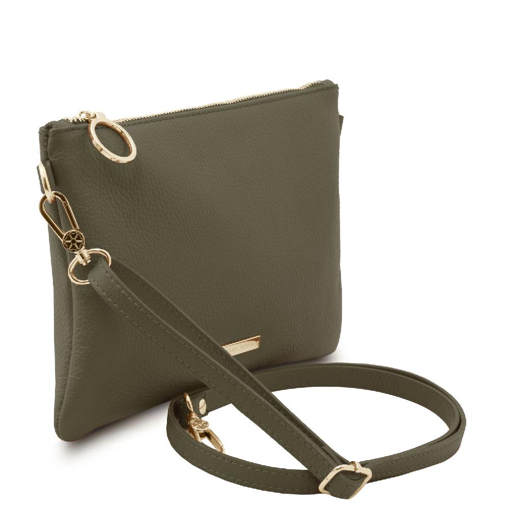 Tuscany Leather Clutch aus Weichem Leder Qualità Garantita