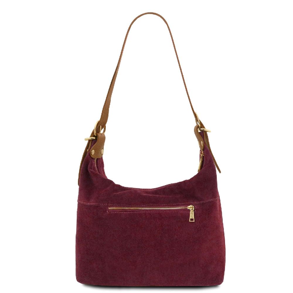 Tuscany Leather Schultertasche aus Wildleder Consegna Veloce