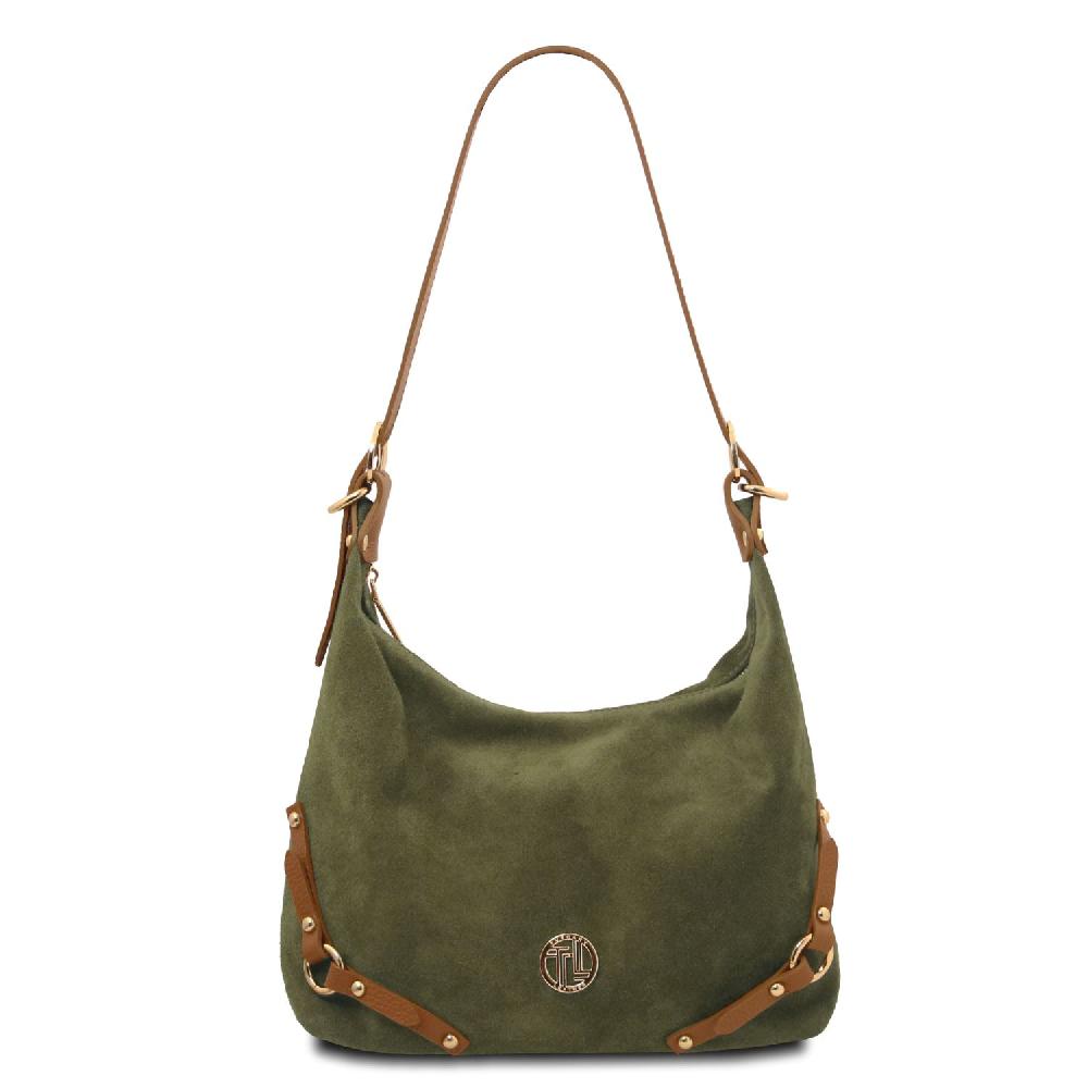 Tuscany Leather Schultertasche aus Wildleder Promozione Limitata