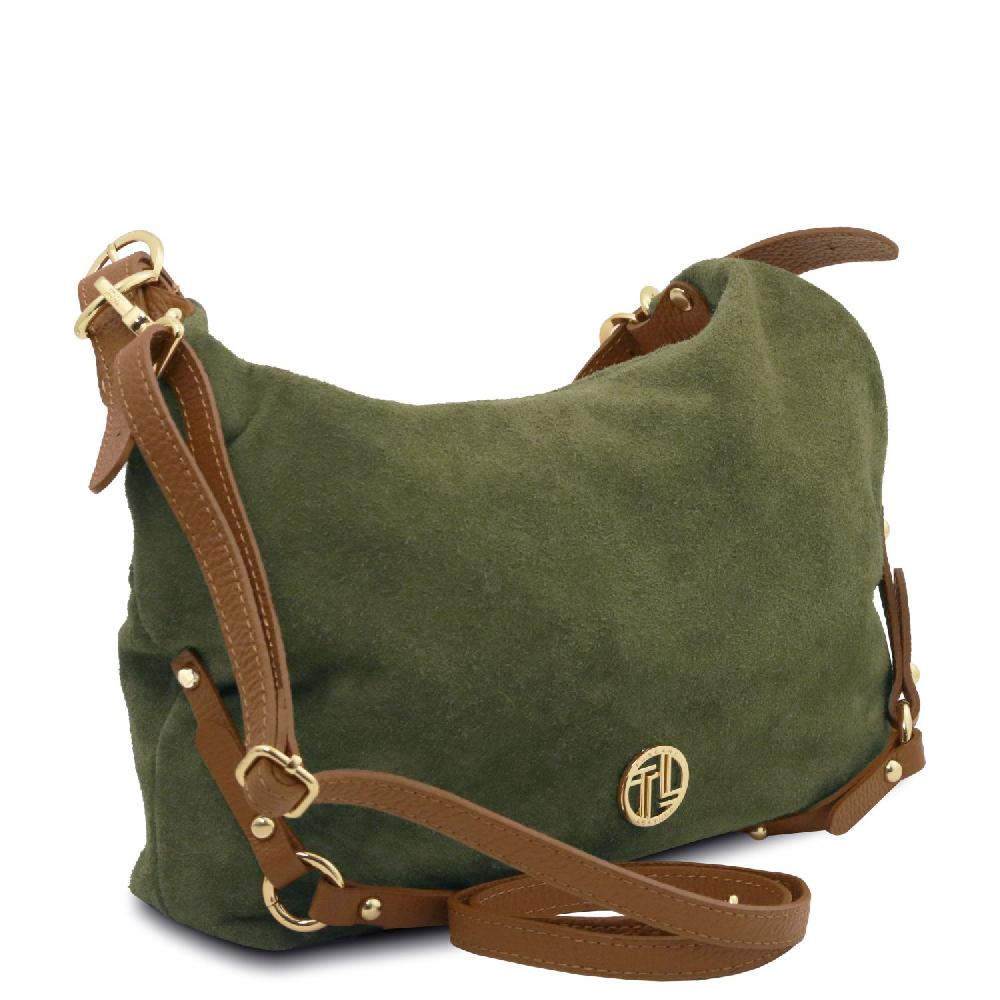 Tuscany Leather Schultertasche aus Wildleder Promozione Limitata