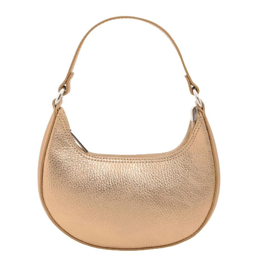 Tuscany Leather Handtasche aus Weichem Metallic-Leder mit Schulterkette Affare Del Giorno