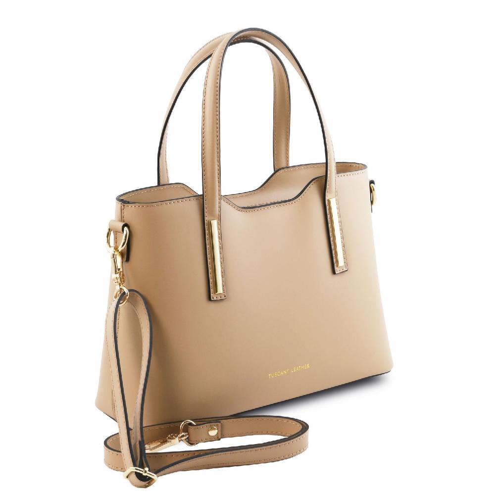 Tuscany Leather Borsa a Mano in Pelle - Misura Piccola Sconto