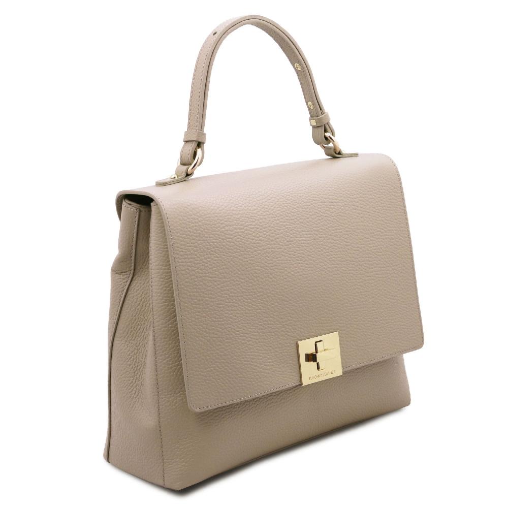 Tuscany Leather Borsa a Mano in Pelle Convertibile a Zaino Vendita Calda
