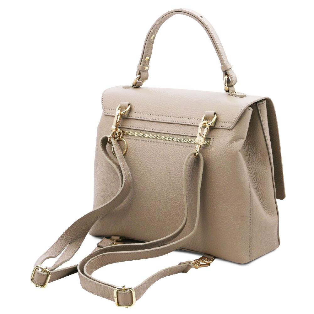 Tuscany Leather Borsa a Mano in Pelle Convertibile a Zaino Vendita Calda