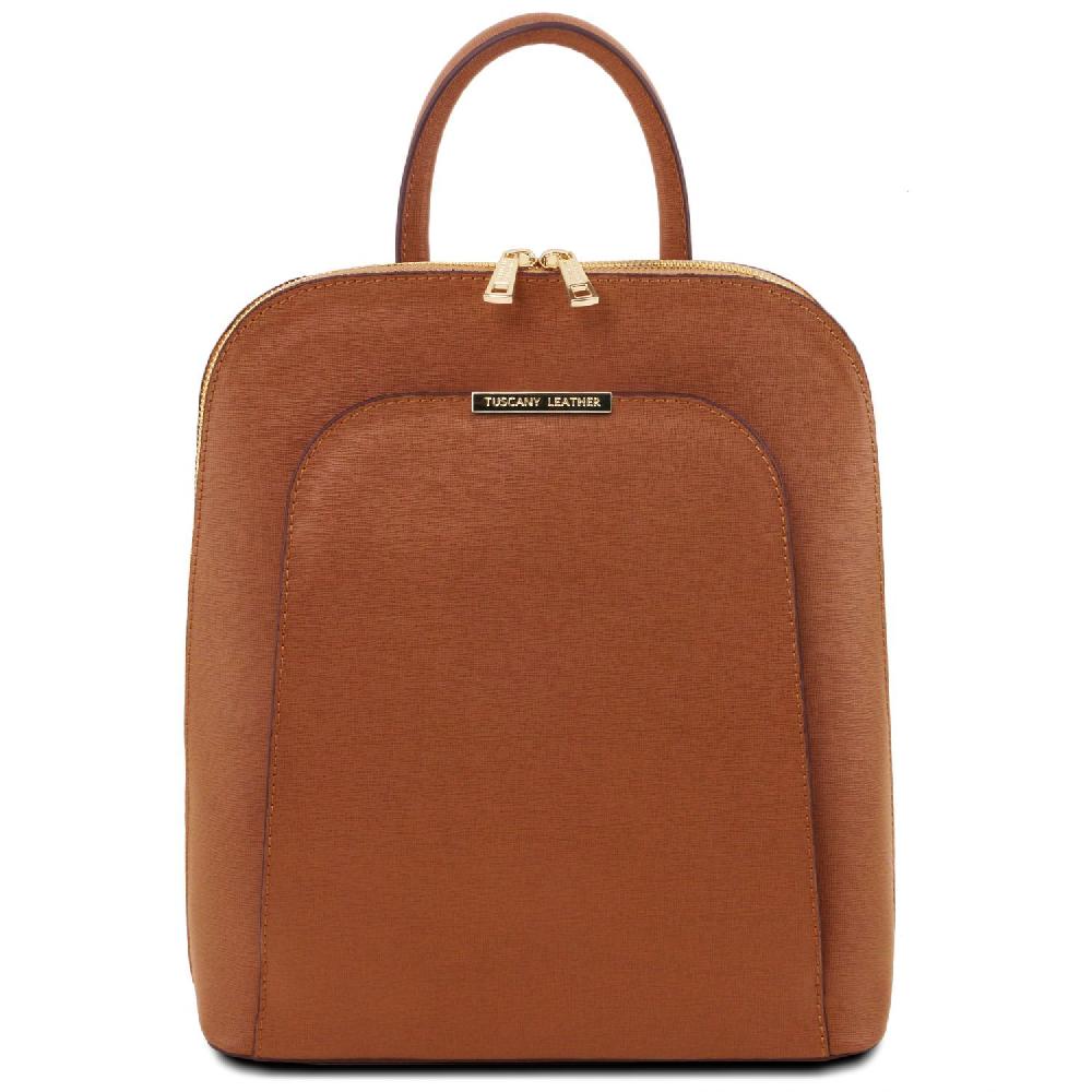Tuscany Leather Zaino da Donna in Pelle Saffiano In Saldo