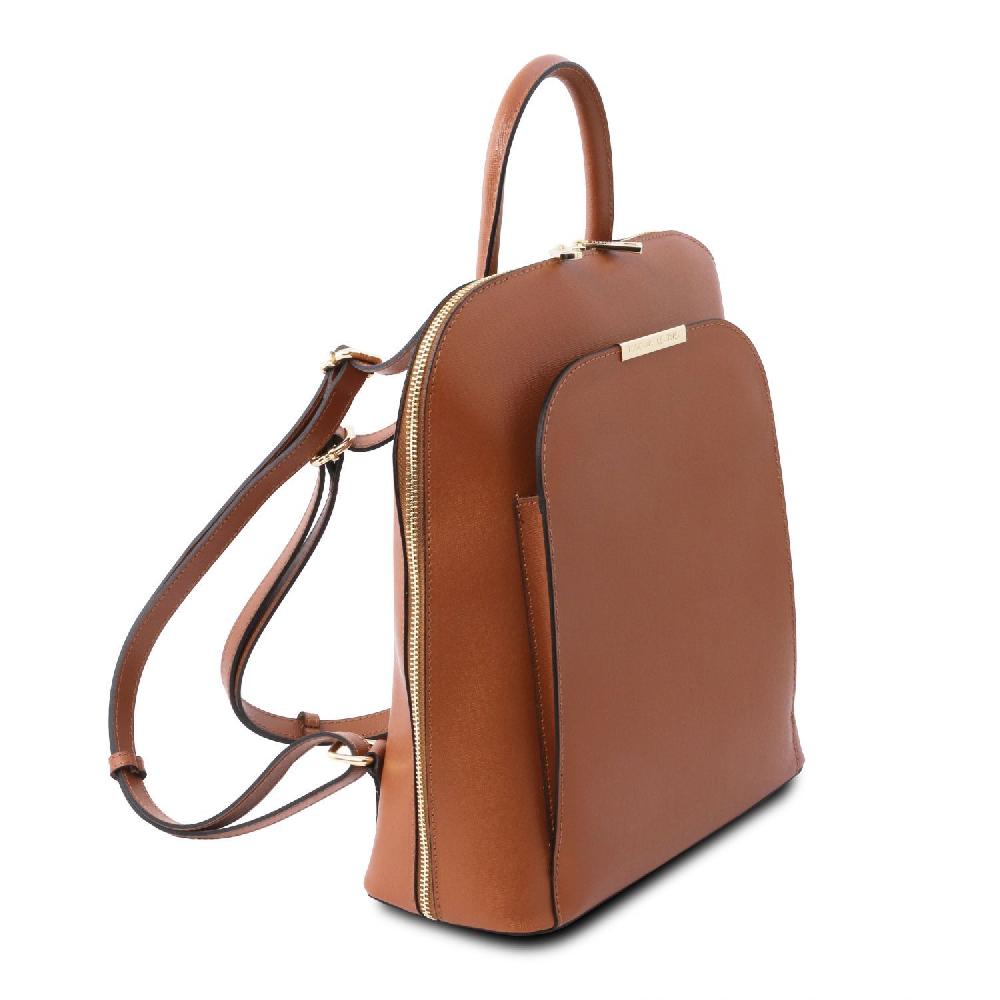 Tuscany Leather Zaino da Donna in Pelle Saffiano In Saldo