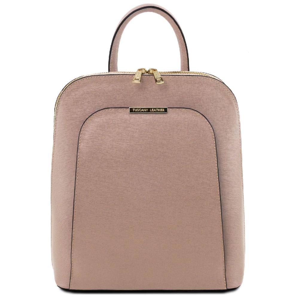 Tuscany Leather Zaino da Donna in Pelle Saffiano Moda