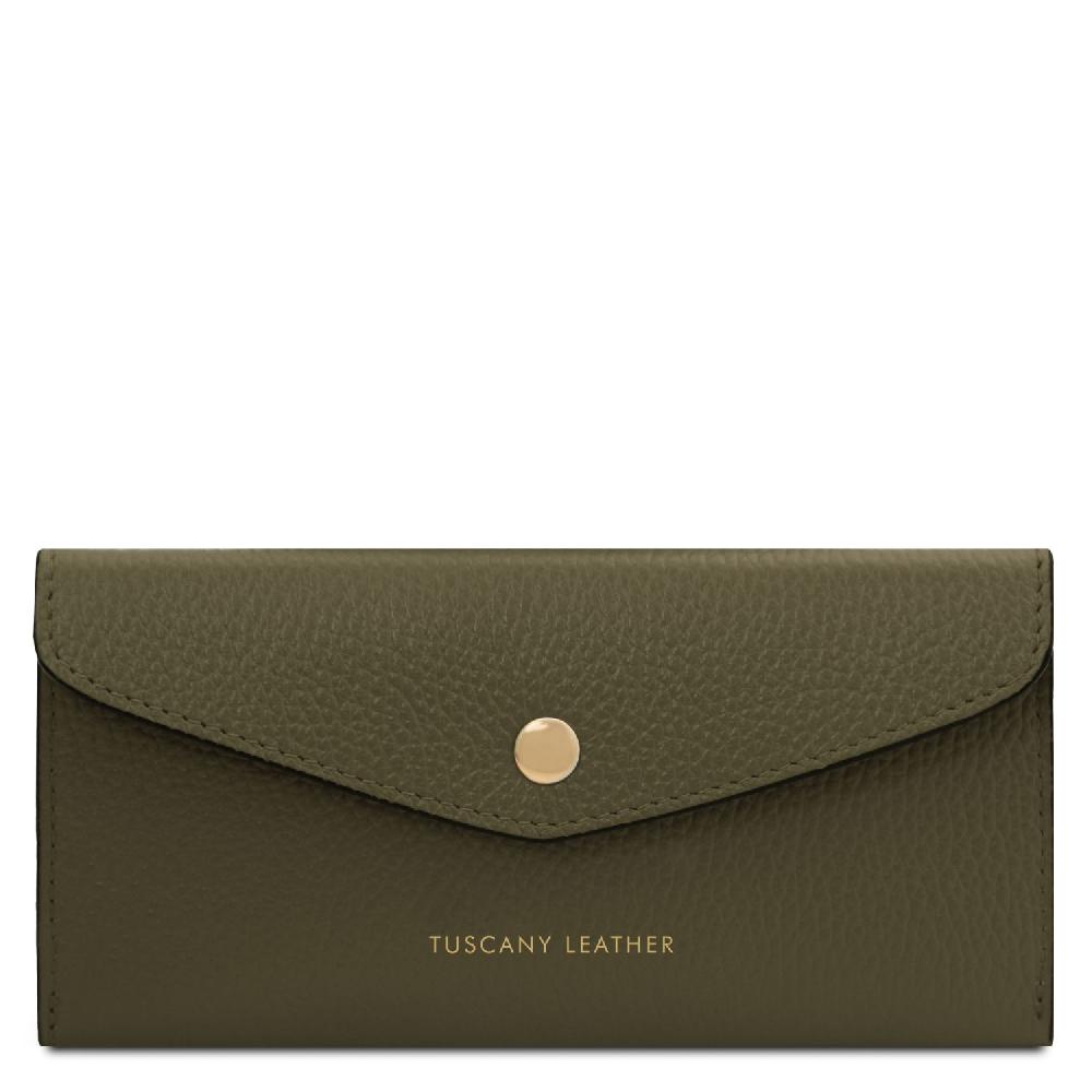 Tuscany Leather Portafoglio a Busta in Pelle Nuovo