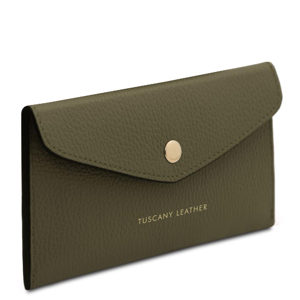 Tuscany Leather Portafoglio a Busta in Pelle Nuovo