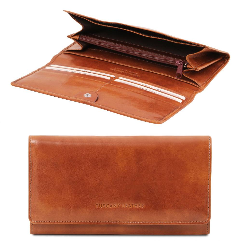 Tuscany Leather Esclusivo Portafoglio da Donna in Pelle Spedizione Gratuita