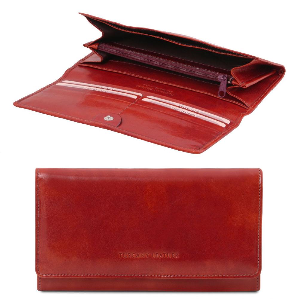Tuscany Leather Esclusivo Portafoglio da Donna in Pelle Pezzi Unici