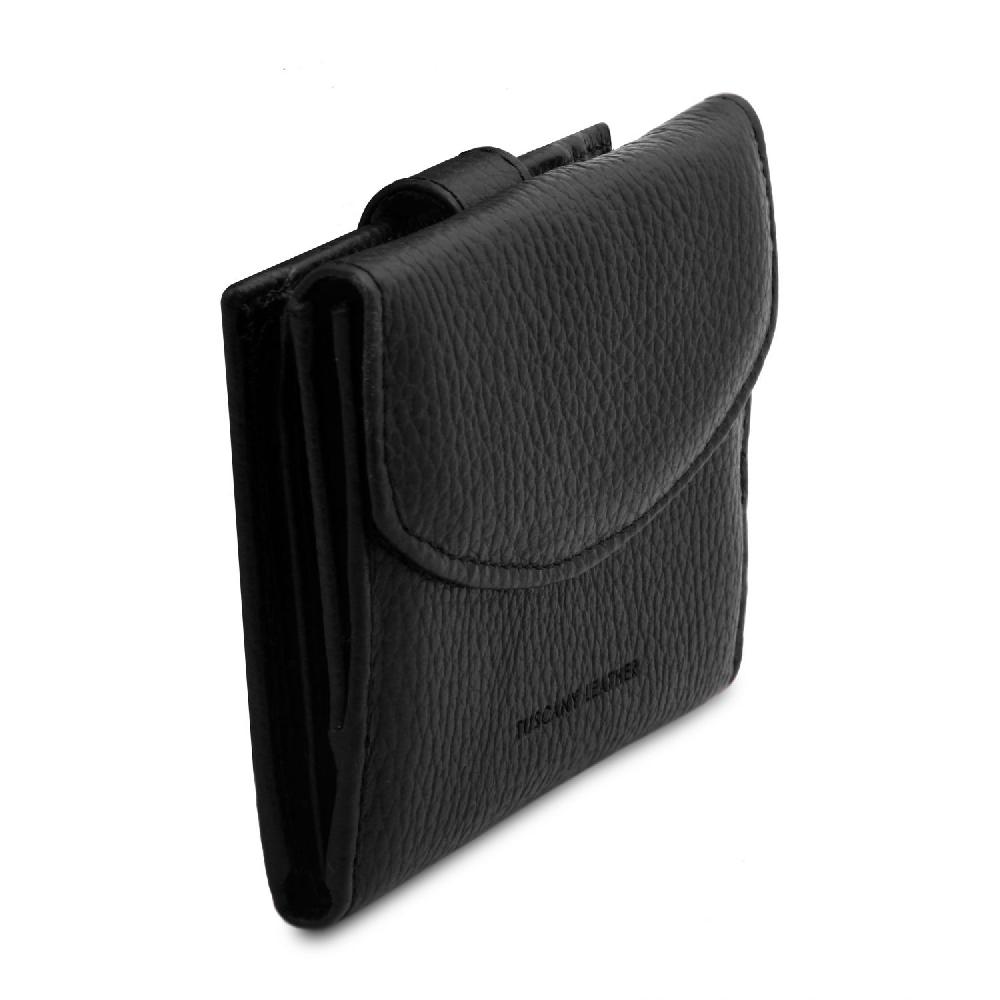 Tuscany Leather Esclusivo Portafoglio da Donna 3 Ante con Portaspiccioli in Pelle Soddisfazione Garantita