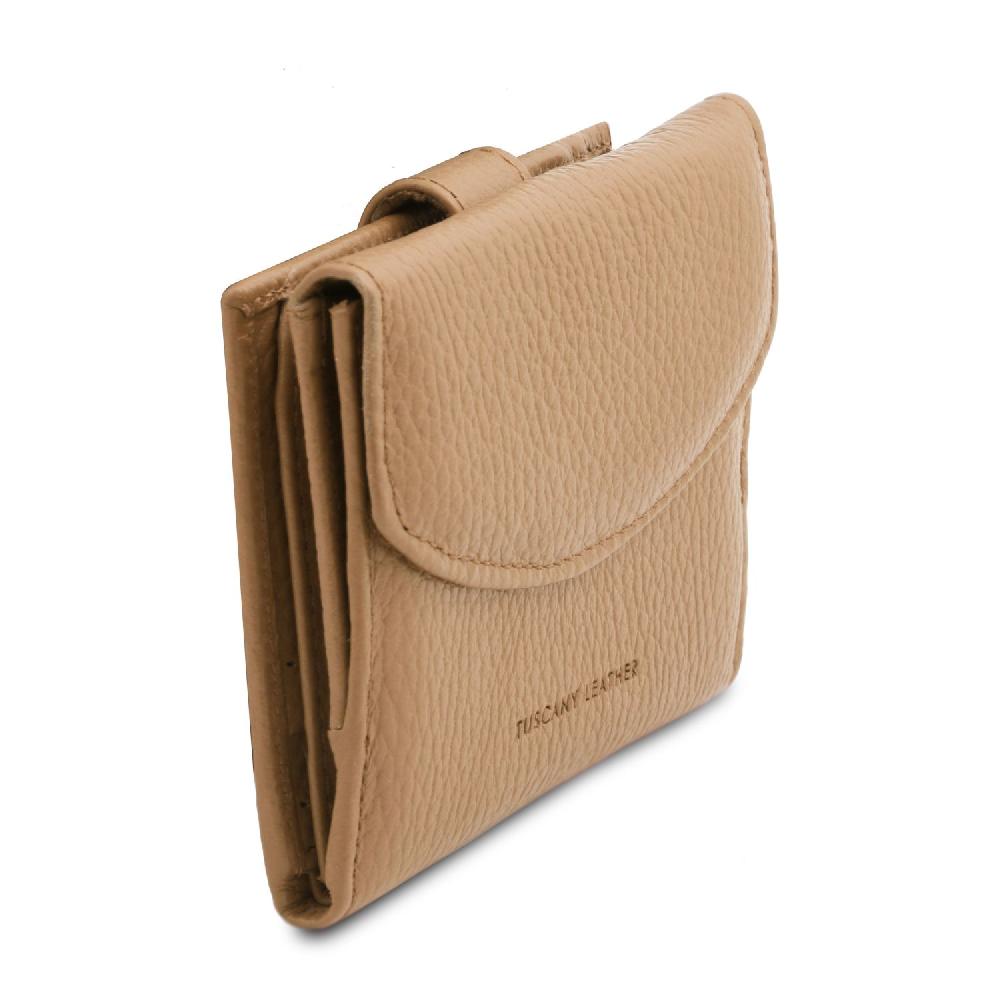 Tuscany Leather Esclusivo Portafoglio da Donna 3 Ante con Portaspiccioli in Pelle Negozi Online