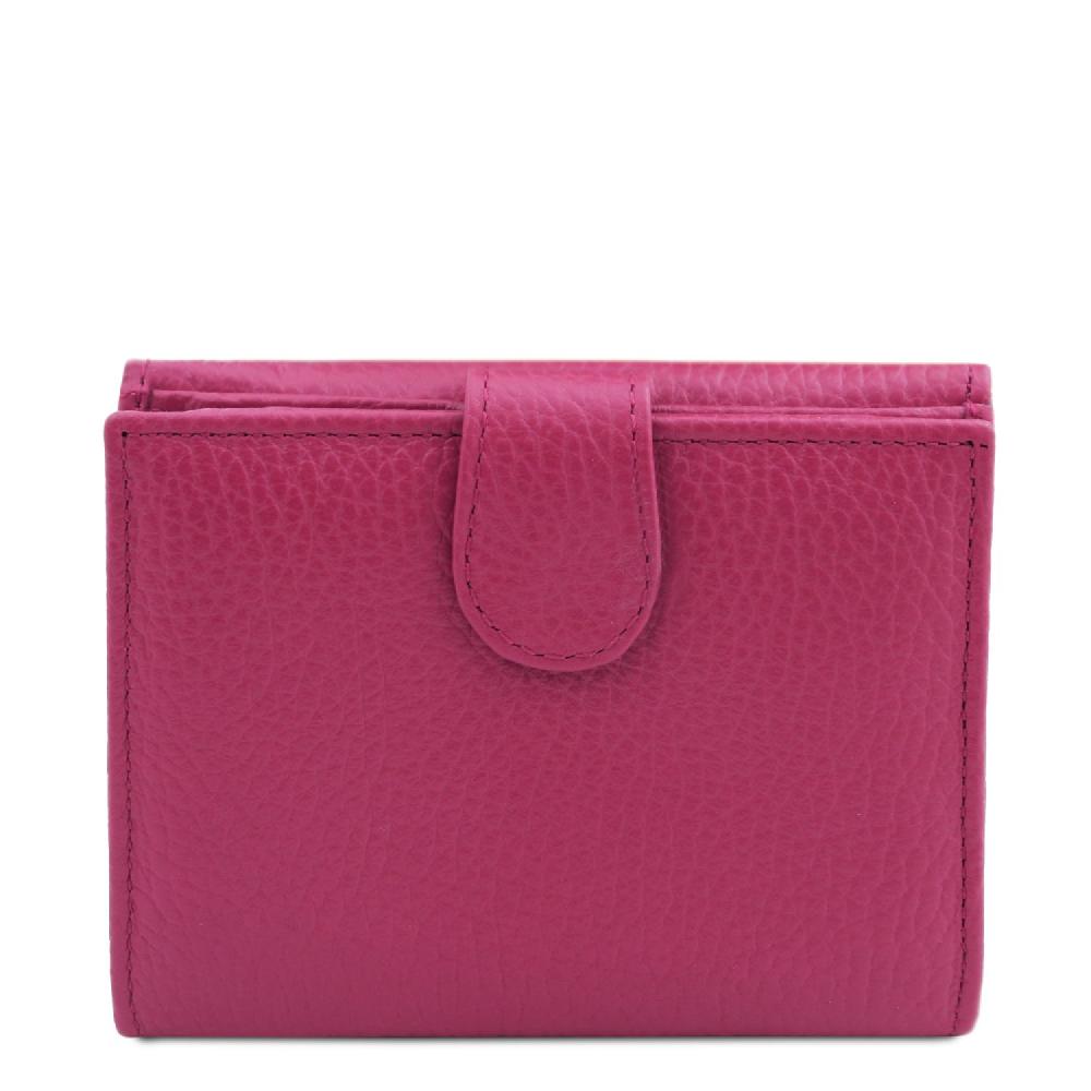 Tuscany Leather Esclusivo Portafoglio da Donna 3 Ante con Portaspiccioli in Pelle Consegna Veloce