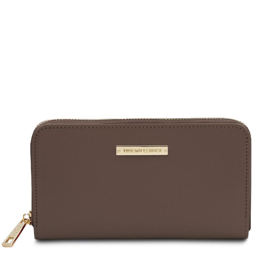 Tuscany Leather Esclusivo Portafogli in Pelle zip Around Shopping Online
