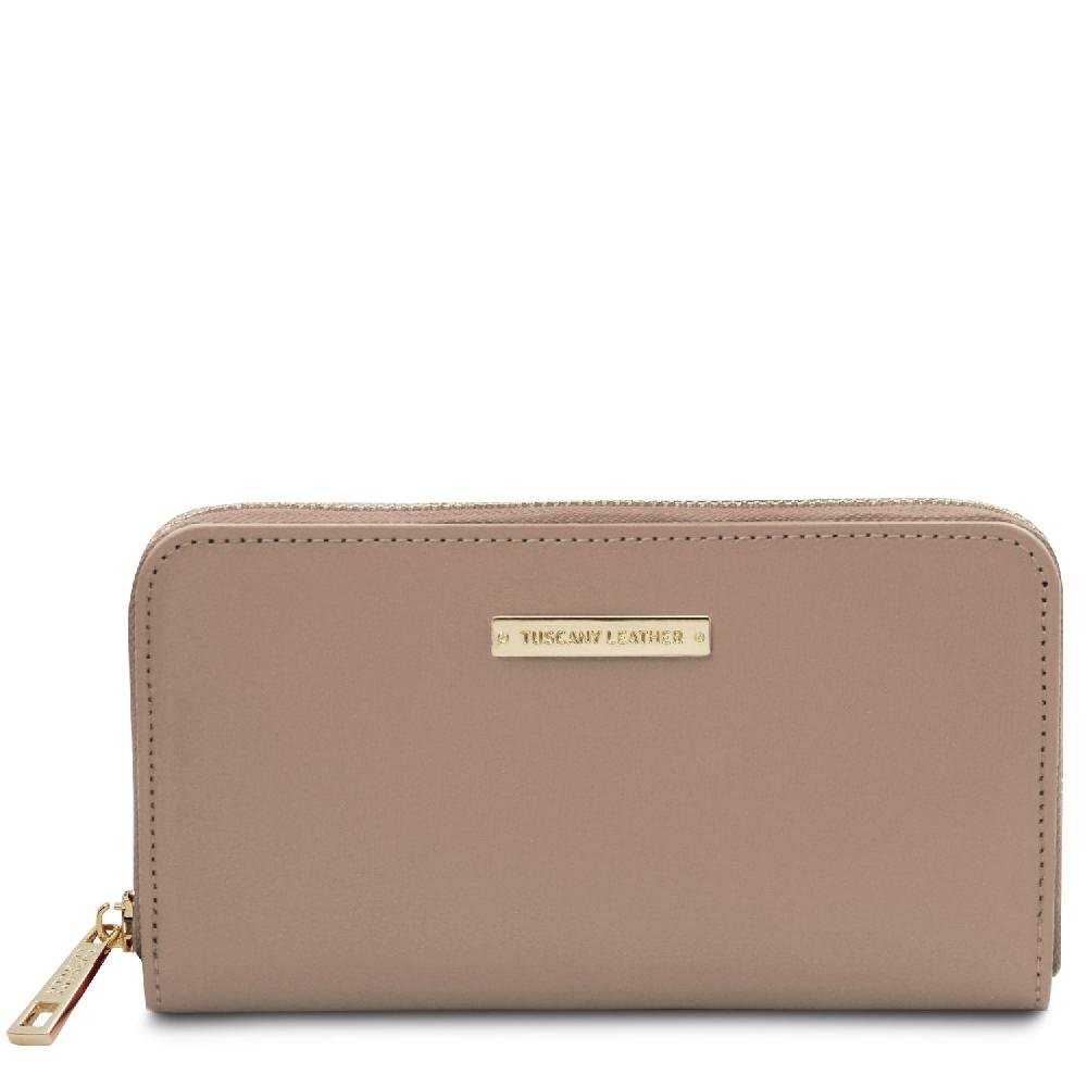 Tuscany Leather Esclusivo Portafogli in Pelle zip Around Affare Del Giorno