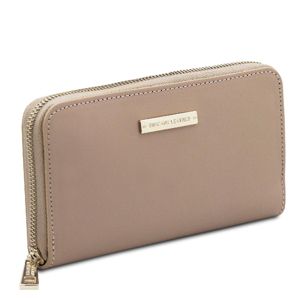 Tuscany Leather Esclusivo Portafogli in Pelle zip Around Affare Del Giorno