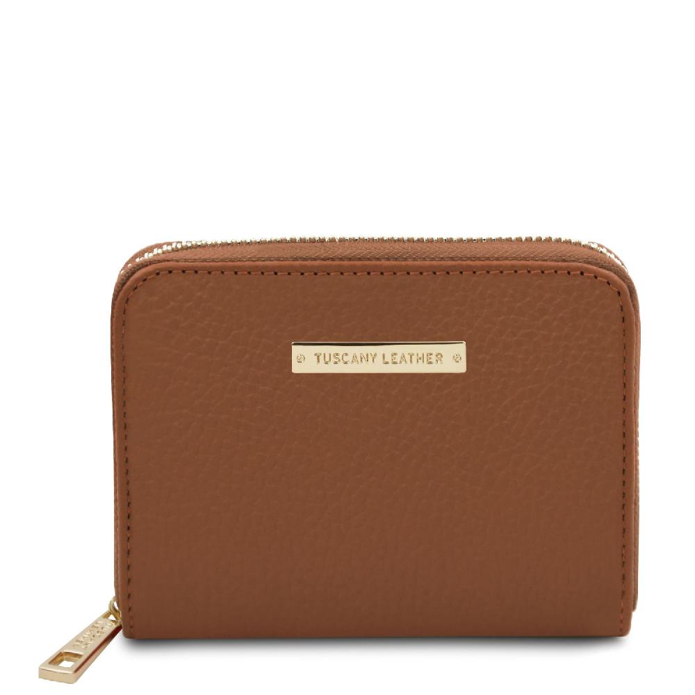 Tuscany Leather Esclusivo Portafogli in Pelle zip Around Convenienza
