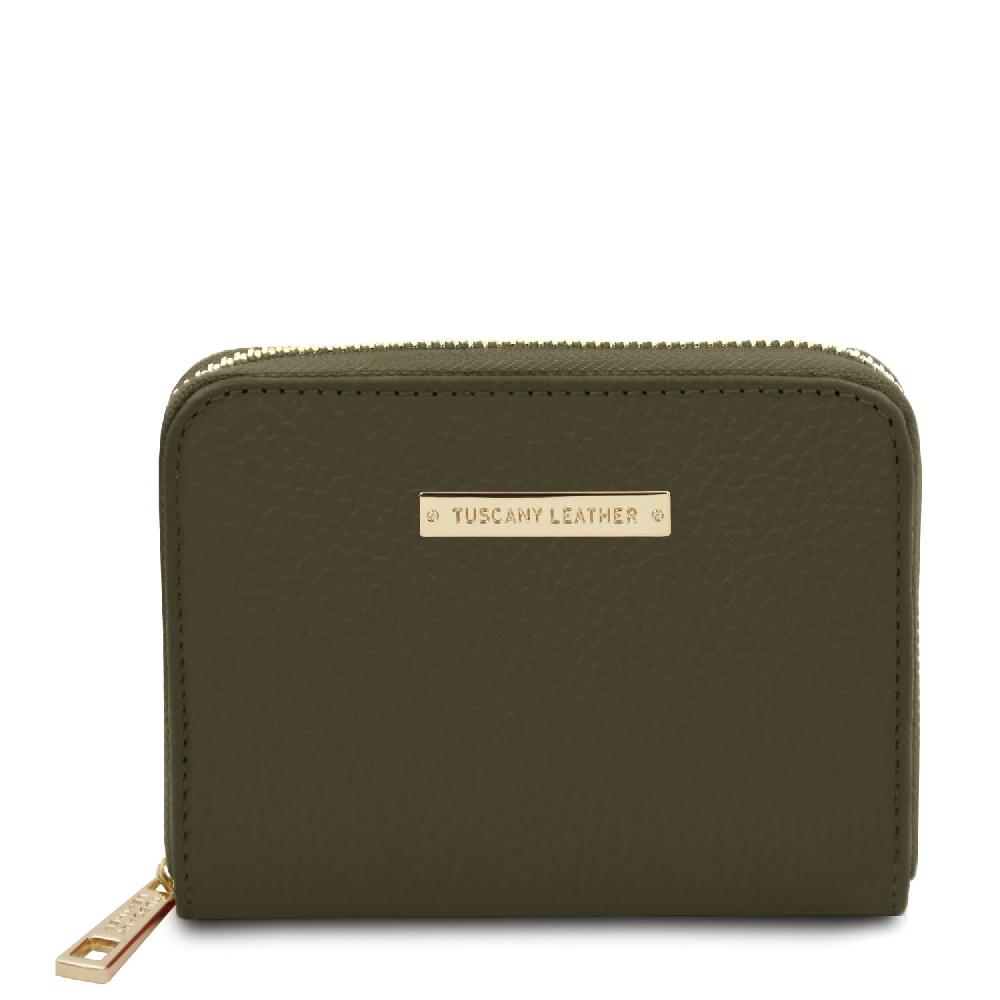 Tuscany Leather Esclusivo Portafogli in Pelle zip Around Sconto