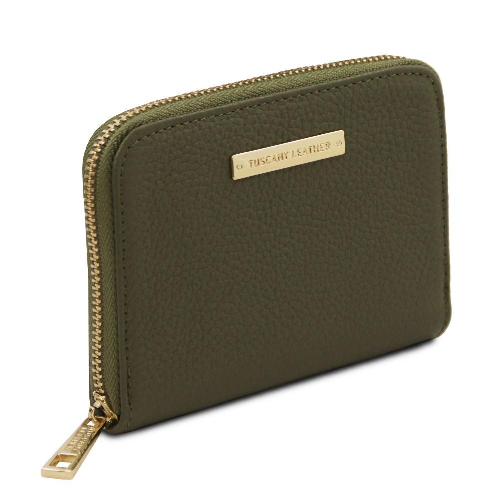 Tuscany Leather Esclusivo Portafogli in Pelle zip Around Sconto